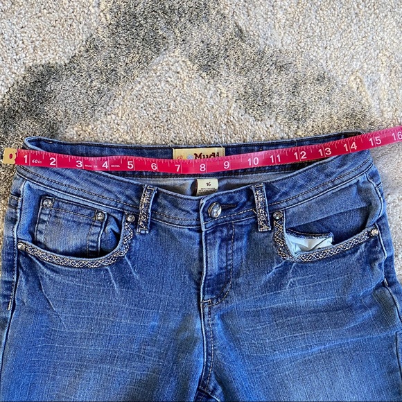 Mudd Girl’s Bling Bling Capri Jeans, Size 16 - Picture 8 of 8